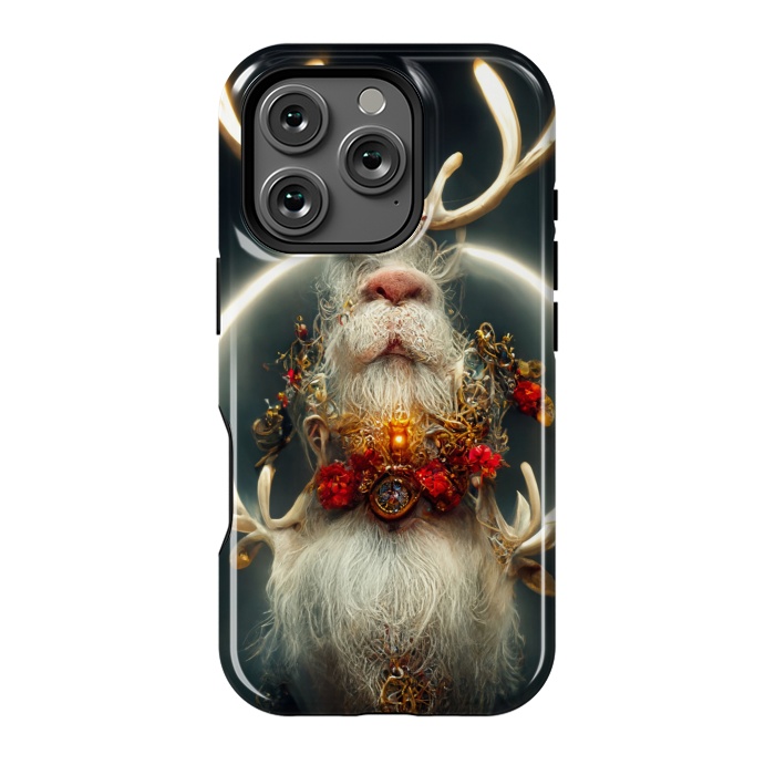 iPhone 16 Pro StrongFit Santa reindeer by haroulita