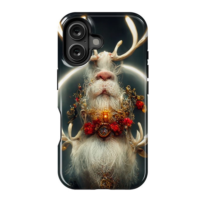 iPhone 16 StrongFit Santa reindeer by haroulita