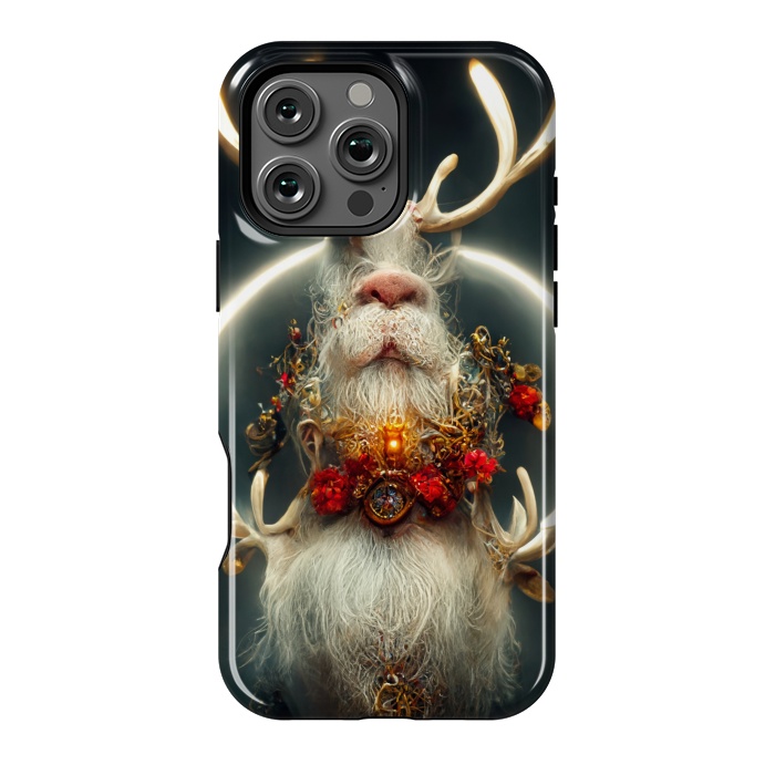 iPhone 16 Pro Max StrongFit Santa reindeer by haroulita