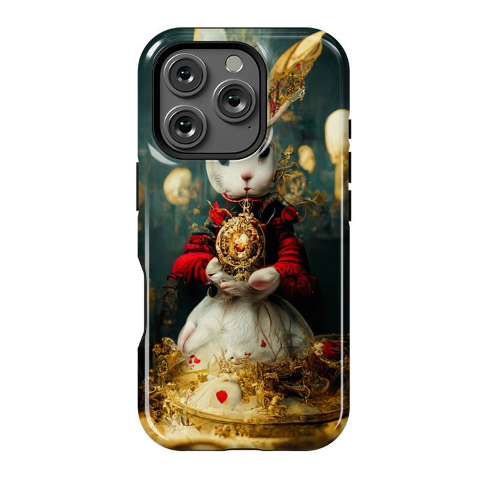 iPhone 16 Pro StrongFit white rabbit , Alice by haroulita