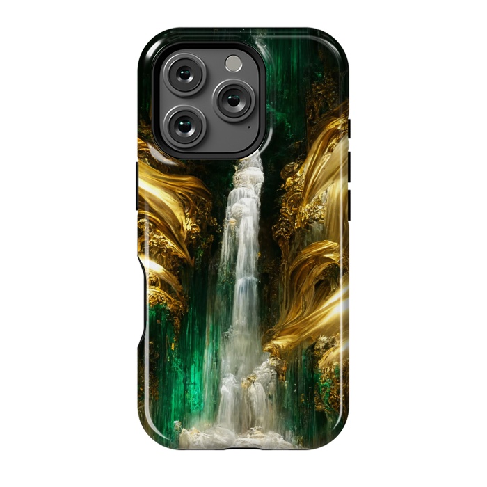 iPhone 16 Pro StrongFit sparkle waterfall by haroulita