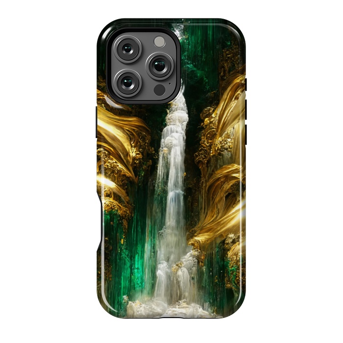 iPhone 16 Pro Max StrongFit sparkle waterfall by haroulita