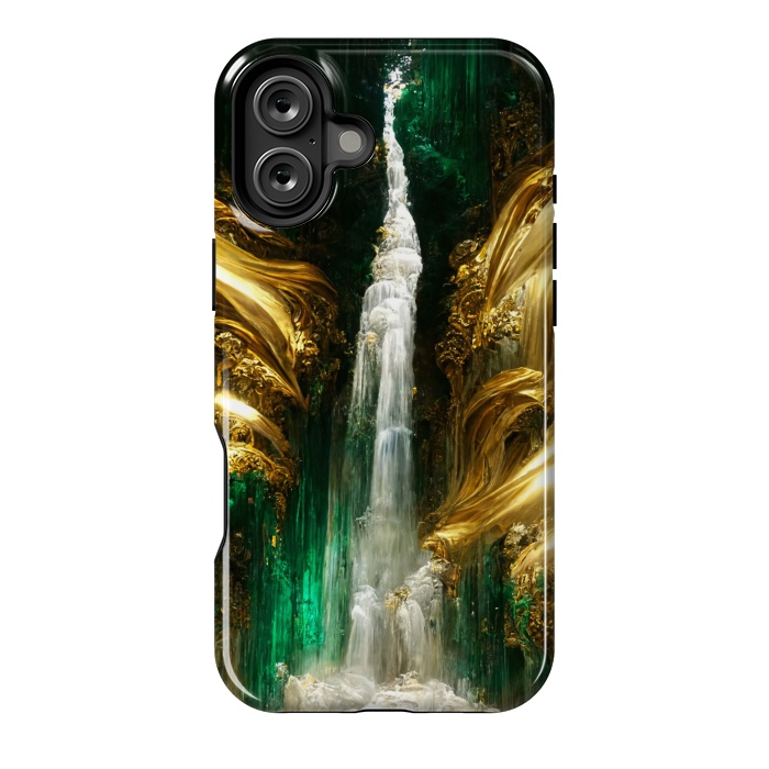 iPhone 16 Plus StrongFit sparkle waterfall by haroulita