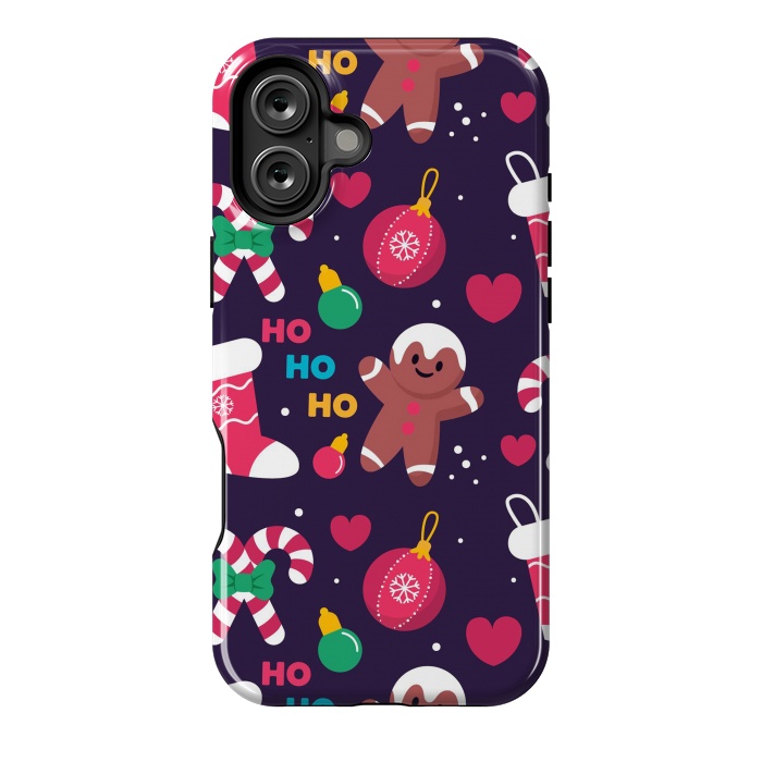 iPhone 16 Plus StrongFit Christmas Happiness HO HO HO HO by ArtsCase