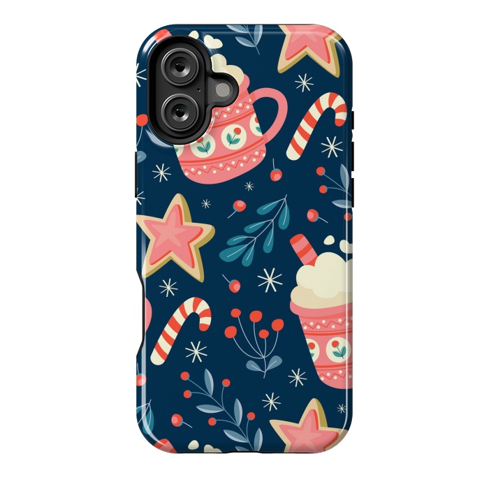 iPhone 16 Plus StrongFit Cute Christmas Pattern VI by ArtsCase