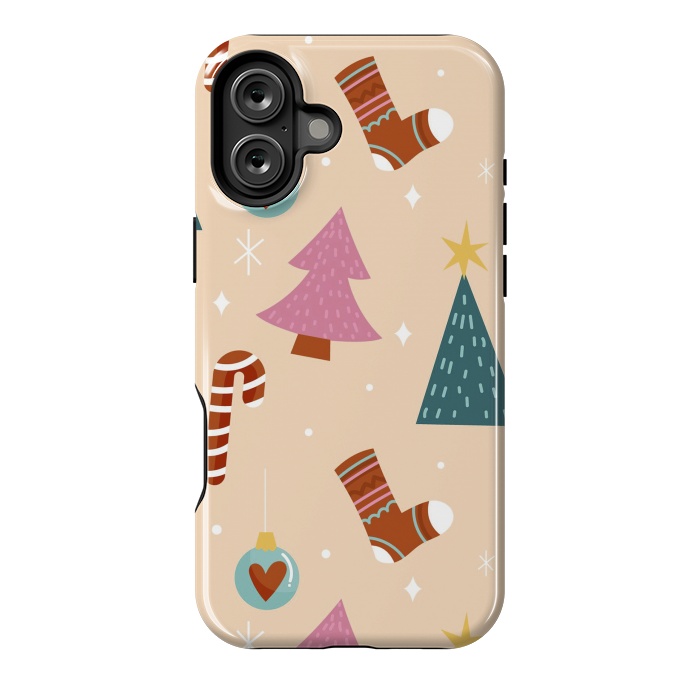 iPhone 16 Plus StrongFit Original Pattern in Christmas by ArtsCase