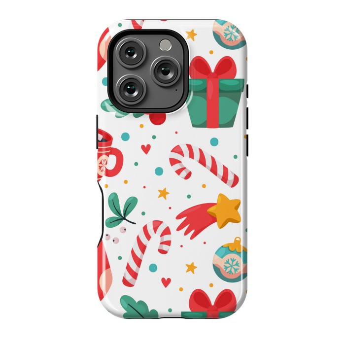 iPhone 16 Pro StrongFit Christmas Pattern by ArtsCase