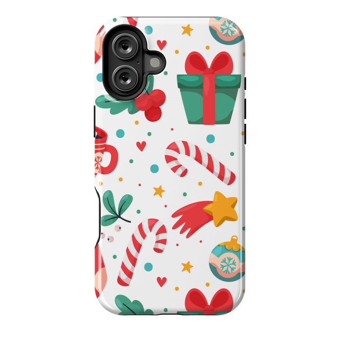 iPhone 16 Plus StrongFit Christmas Pattern by ArtsCase