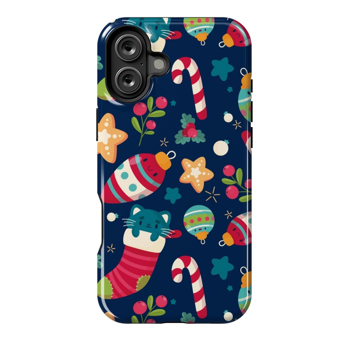 iPhone 16 Plus StrongFit A Cat in Christmas by ArtsCase