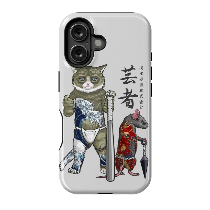 iPhone 16 StrongFit Mouse and Cat yakuza by Alberto