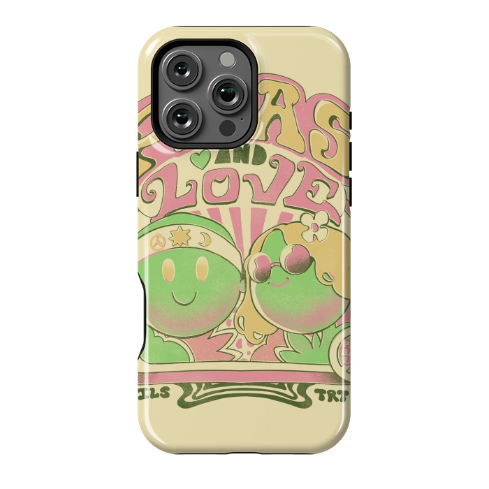 iPhone 16 Pro Max StrongFit Peas and Love by Ilustrata