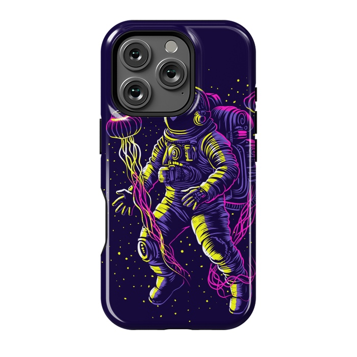 iPhone 16 Pro StrongFit Astronaut with galactic jellyfish by Alberto