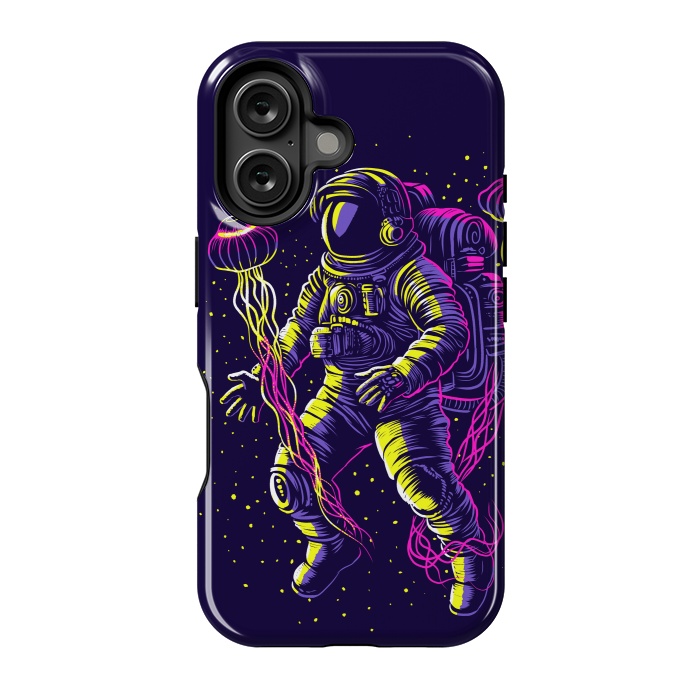 iPhone 16 StrongFit Astronaut with galactic jellyfish by Alberto