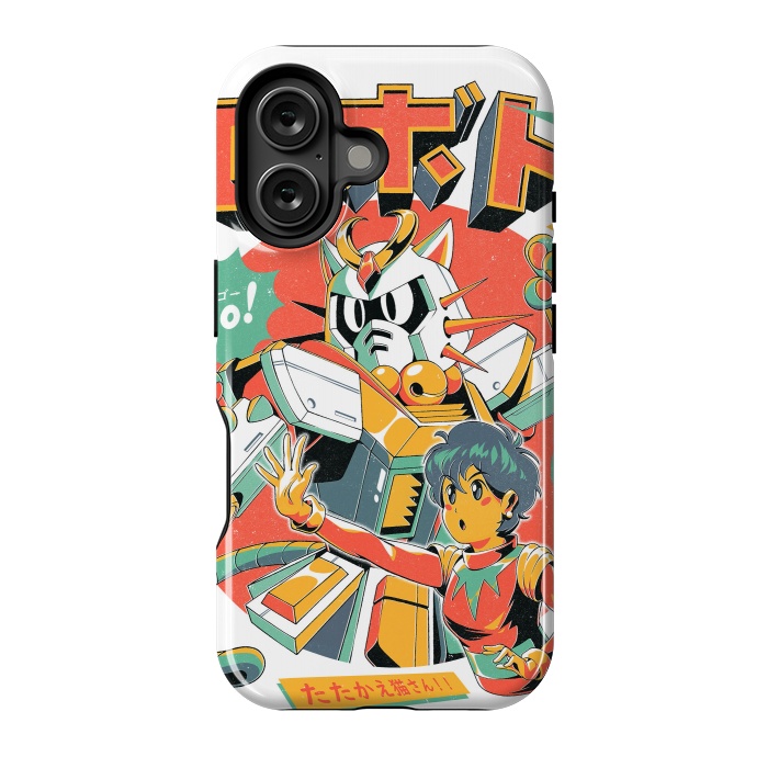 iPhone 16 StrongFit Neko Roboto by Ilustrata