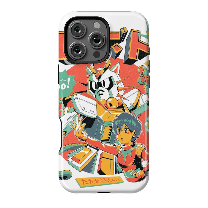 iPhone 16 Pro Max StrongFit Neko Roboto by Ilustrata