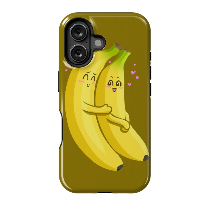 iPhone 16 StrongFit Embrace of bananas by Alberto