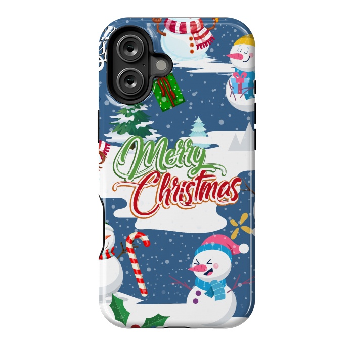 iPhone 16 Plus StrongFit Snowman 3 by Bledi