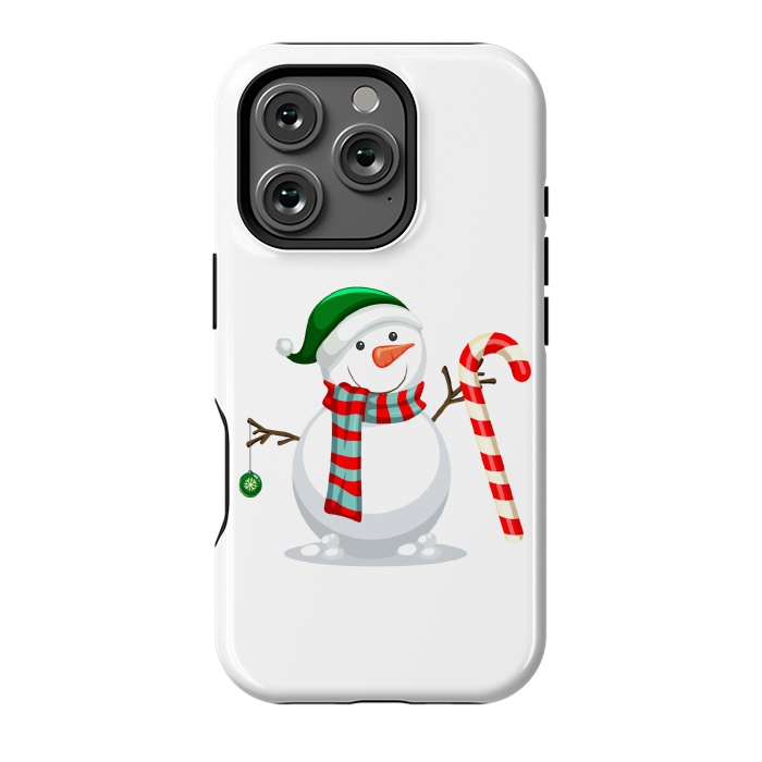 iPhone 16 Pro StrongFit Snowman by Bledi