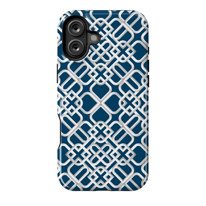 iPhone 16 Plus StrongFit Arabic White Ornament 1 by Bledi