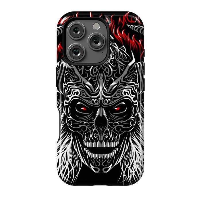 iPhone 16 Pro StrongFit Viking Tribal Skull by Alberto