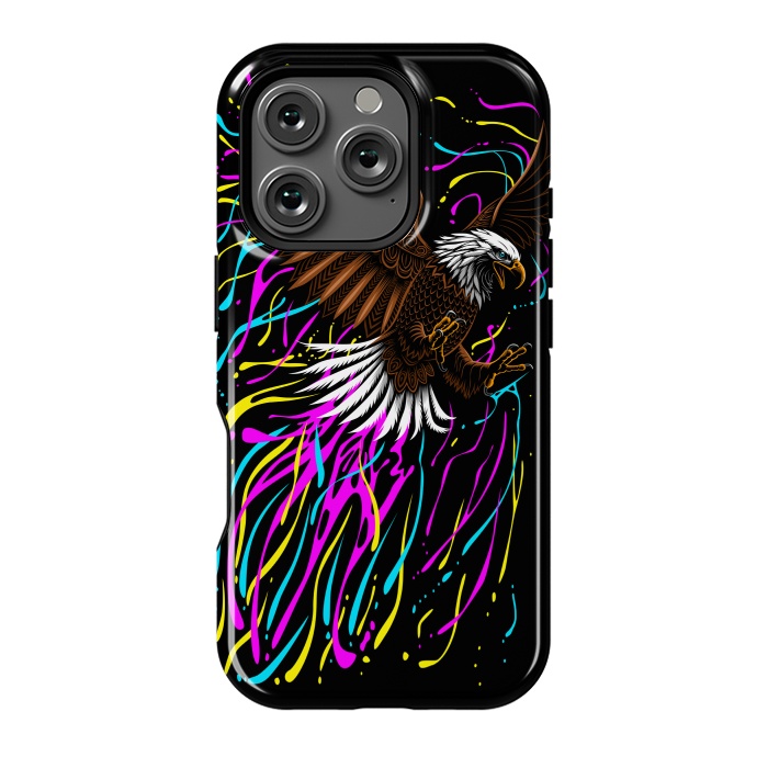 iPhone 16 Pro StrongFit Tribal eagle splashing by Alberto