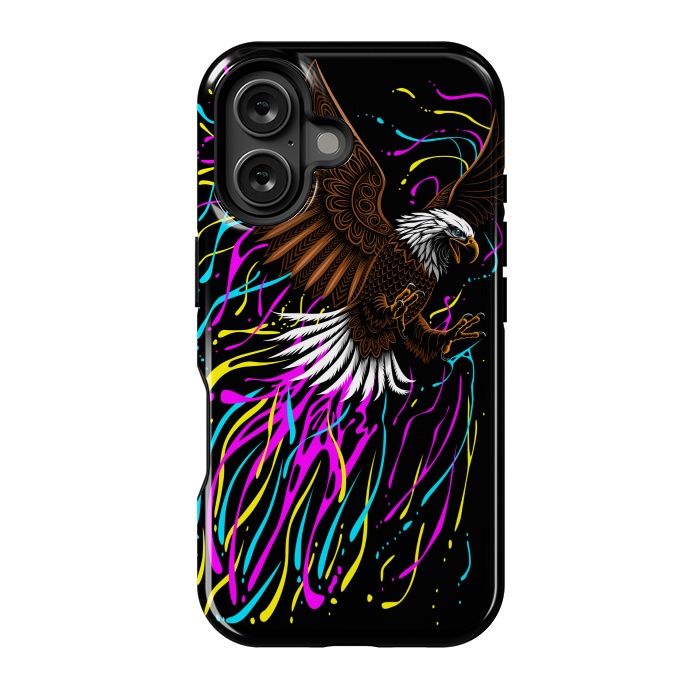 iPhone 16 StrongFit Tribal eagle splashing by Alberto