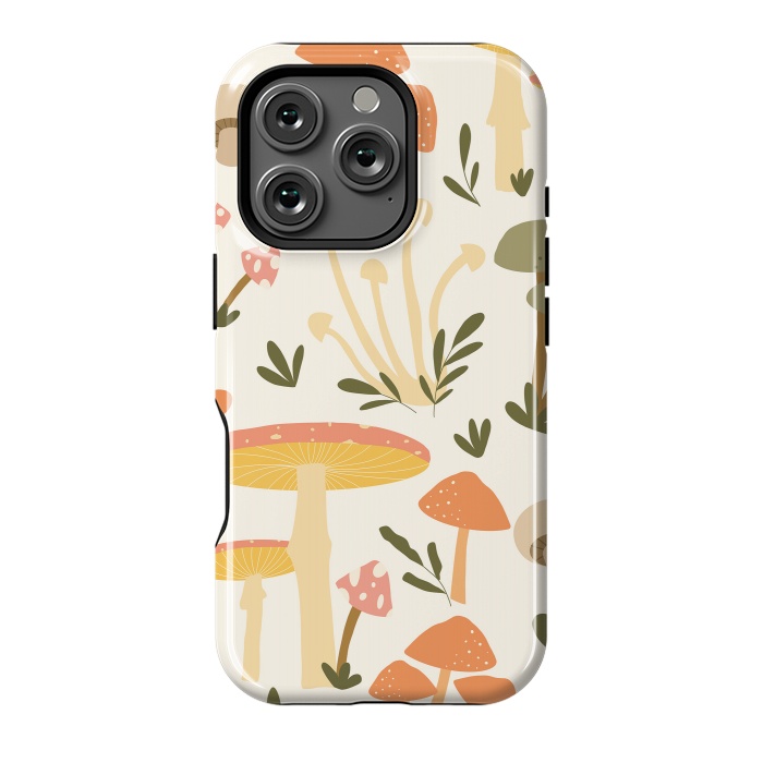 iPhone 16 Pro StrongFit Mushrooms Pastels by ArtPrInk