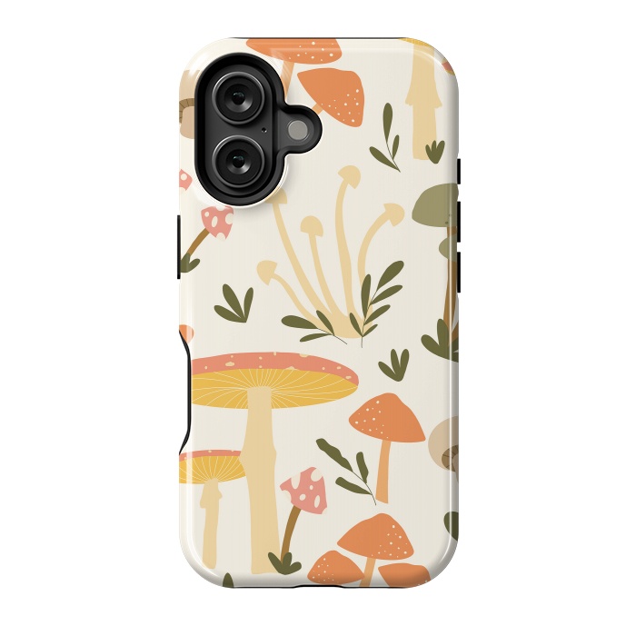 iPhone 16 StrongFit Mushrooms Pastels by ArtPrInk