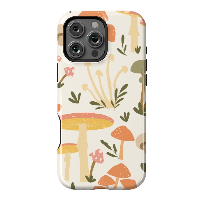 iPhone 16 Pro Max StrongFit Mushrooms Pastels by ArtPrInk