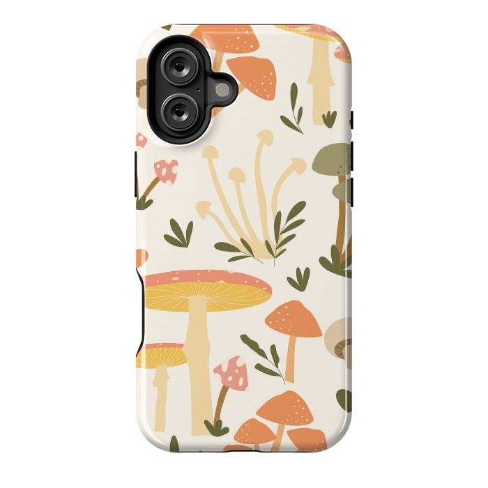 iPhone 16 Plus StrongFit Mushrooms Pastels by ArtPrInk