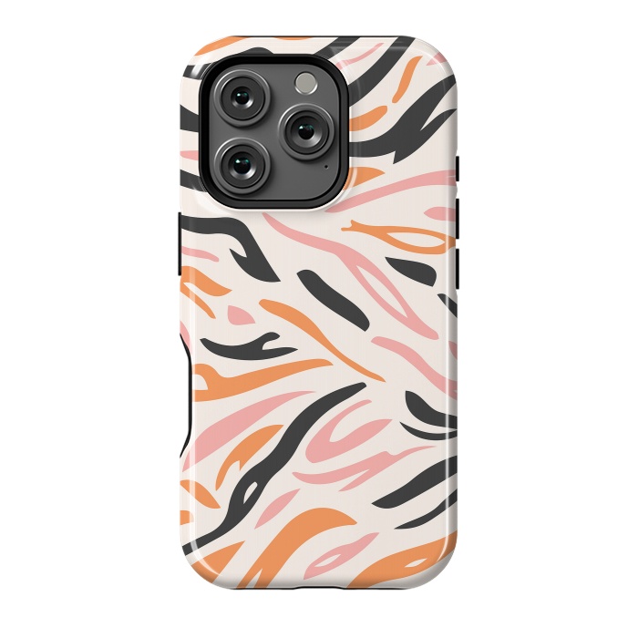 iPhone 16 Pro StrongFit Colorful Tiger Print by ArtPrInk