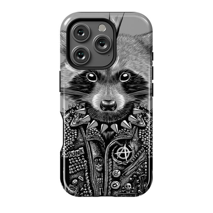 iPhone 16 Pro StrongFit Punk raccoon by Alberto