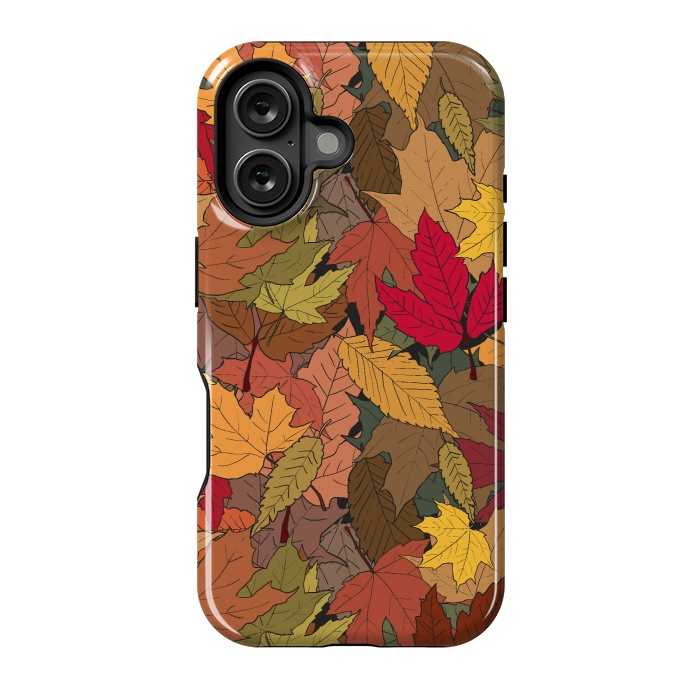 iPhone 16 StrongFit Colorful autumn leaves by Bledi