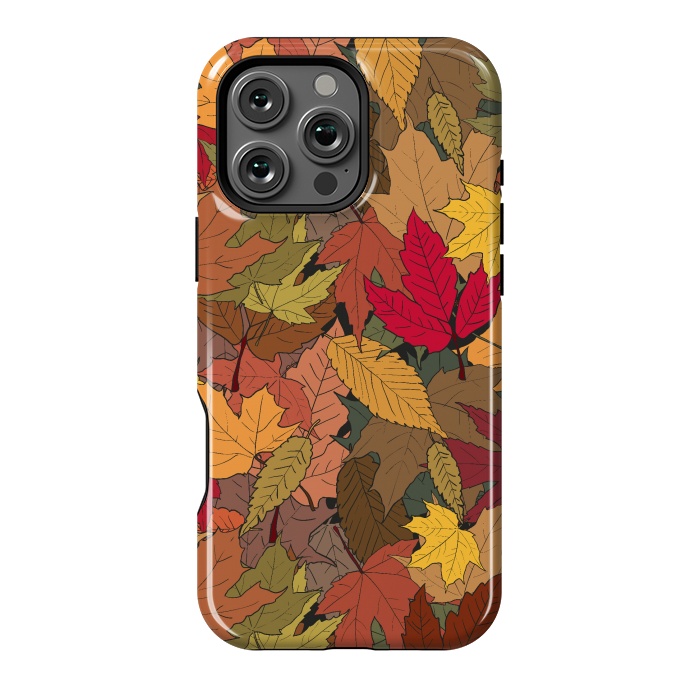 iPhone 16 Pro Max StrongFit Colorful autumn leaves by Bledi