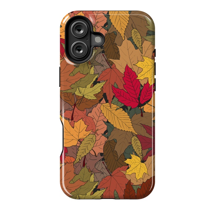 iPhone 16 Plus StrongFit Colorful autumn leaves by Bledi