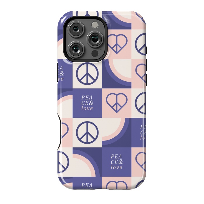 iPhone 16 Pro Max StrongFit Peace & Love Pattern by ArtPrInk