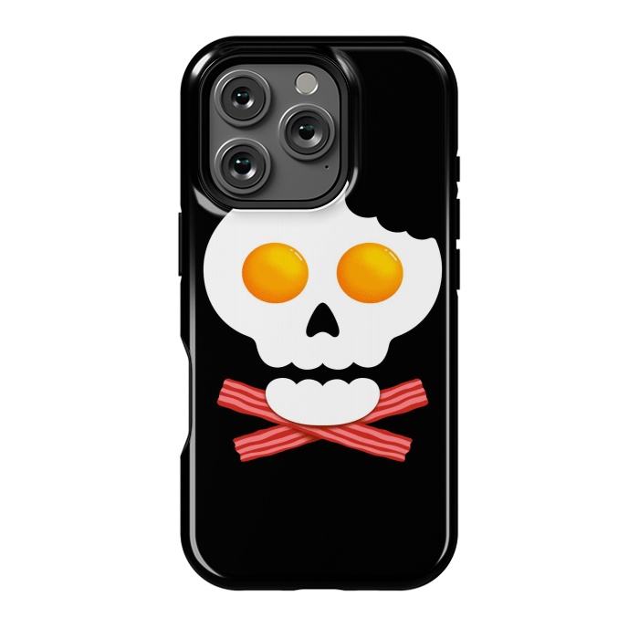 iPhone 16 Pro StrongFit Breakfast Skull 1 by Afif Quilimo