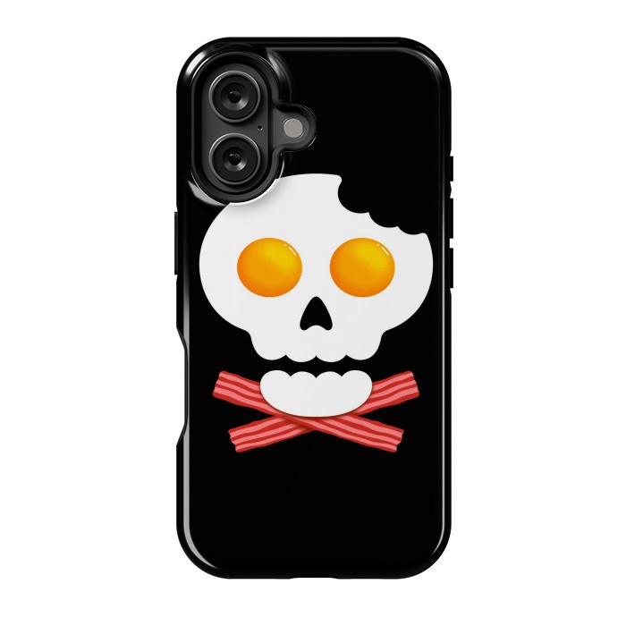 iPhone 16 StrongFit Breakfast Skull 1 by Afif Quilimo