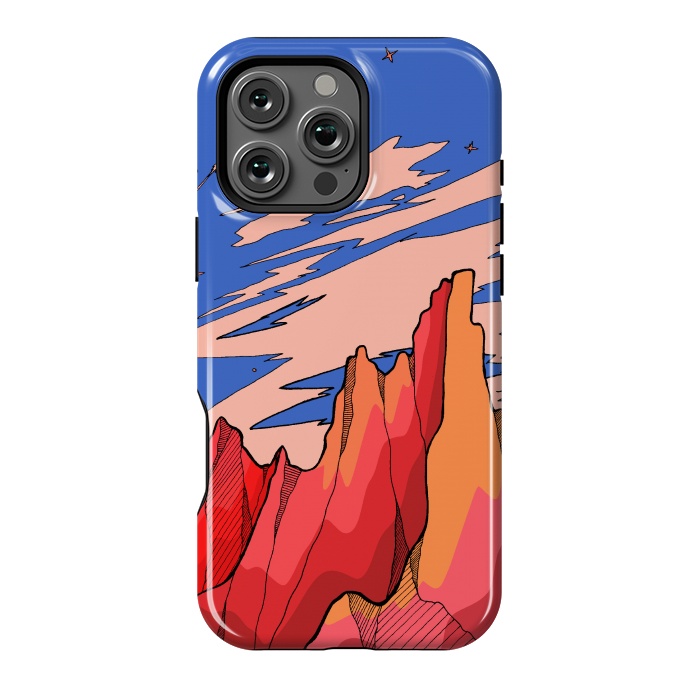 iPhone 16 Pro Max StrongFit Blossom red mountain  by Steve Wade (Swade)