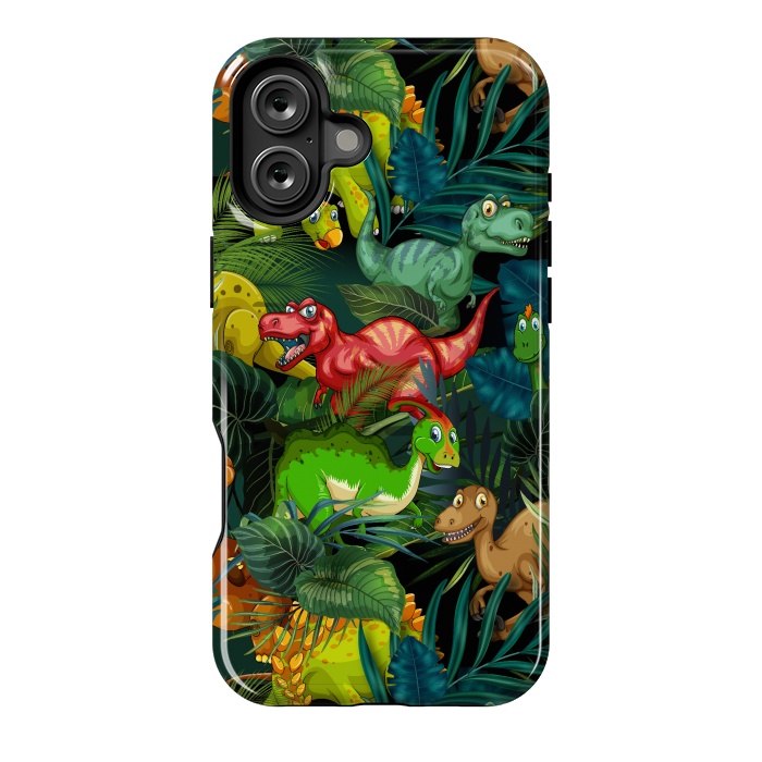 iPhone 16 Plus StrongFit Dinosaur Park by Bledi