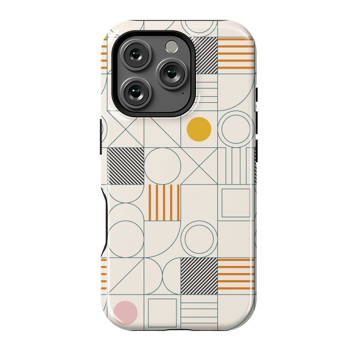 iPhone 16 Pro StrongFit Spring Bauhaus Lines by ArtPrInk