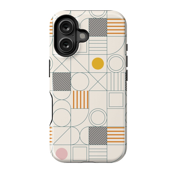 iPhone 16 StrongFit Spring Bauhaus Lines by ArtPrInk