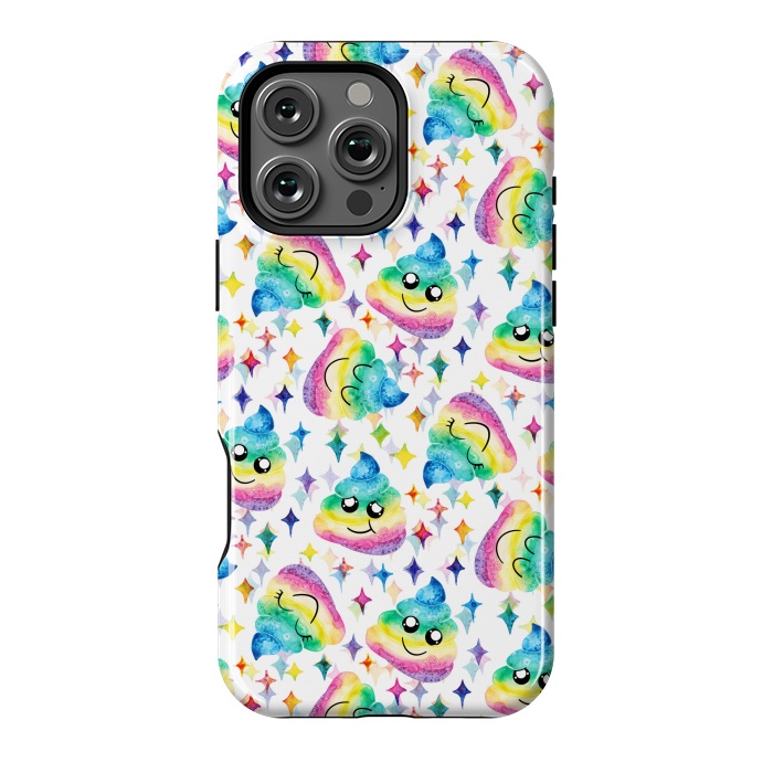 iPhone 16 Pro Max StrongFit Rainbow Poop by gingerlique