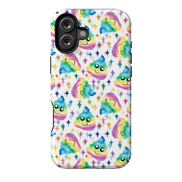 iPhone 16 Plus StrongFit Rainbow Poop by gingerlique