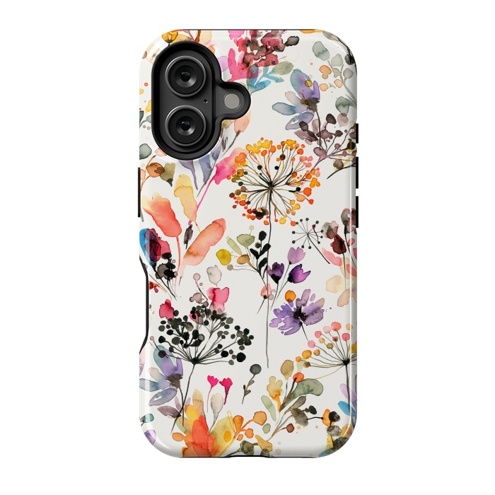 iPhone 16 StrongFit Wild Grasses by Ninola Design