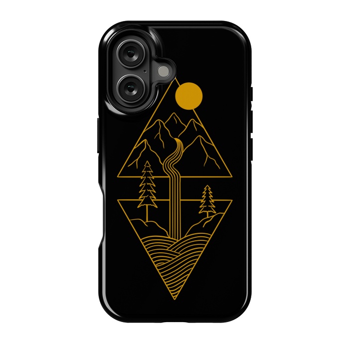 iPhone 16 StrongFit Nature minimal golden by Coffee Man