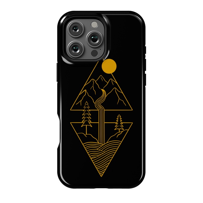 iPhone 16 Pro Max StrongFit Nature minimal golden by Coffee Man