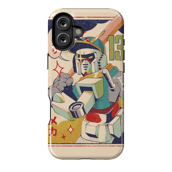 iPhone 16 Plus StrongFit Baseball Mecha by Ilustrata