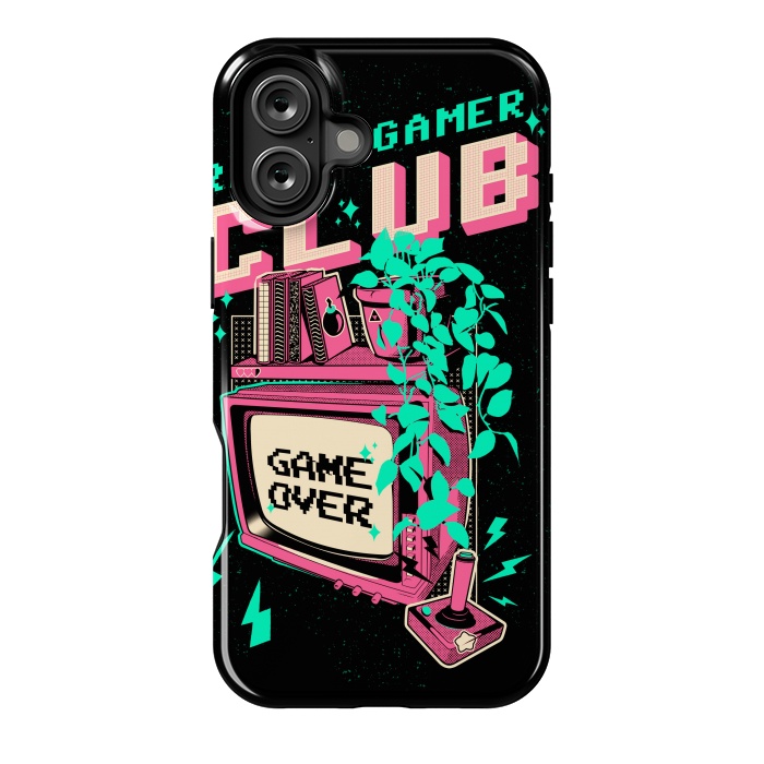 iPhone 16 Plus StrongFit Retro Gamer Club  by Ilustrata