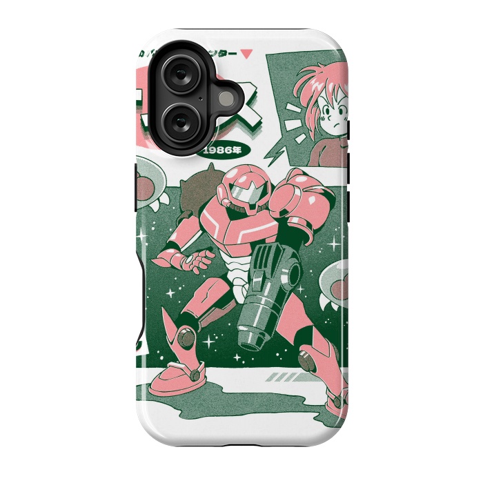 iPhone 16 StrongFit Bounty Hunter From Space - White by Ilustrata